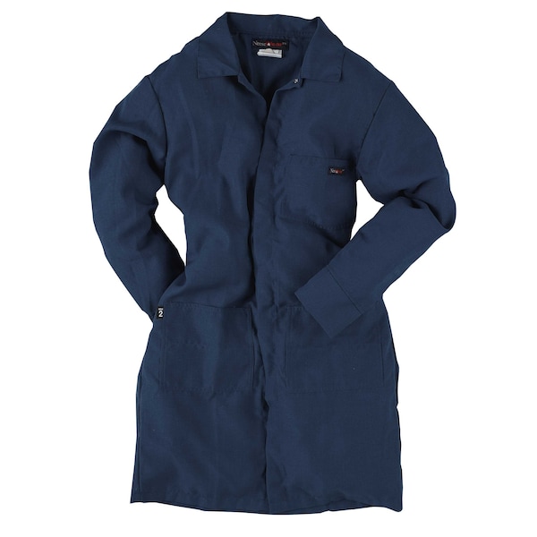 Coat, Indura Cotton FR Fabric, 3 Pockets, Snap-Up Front Closure with Covered Snaps